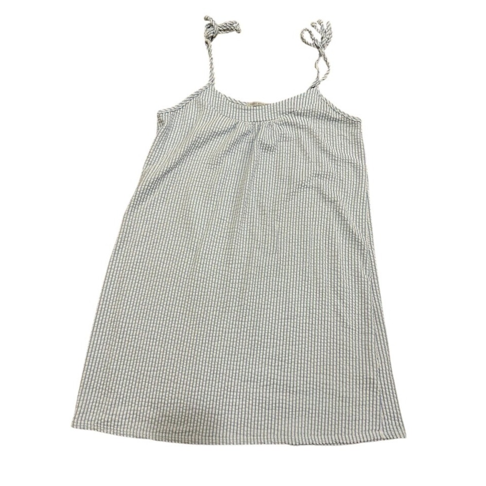 Green Envelope Los Angeles‎ Striped Seersucker Tie Strap Mini Dress Size L